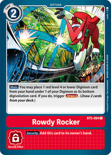 Rowdy Rocker [BT5-094] [Battle of Omni]