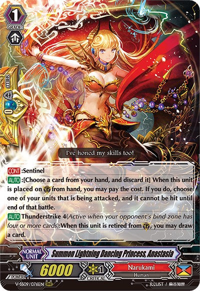 Summon Lightning Dancing Princess, Anastasia (V-SS09/076EN) [Revival Selection]