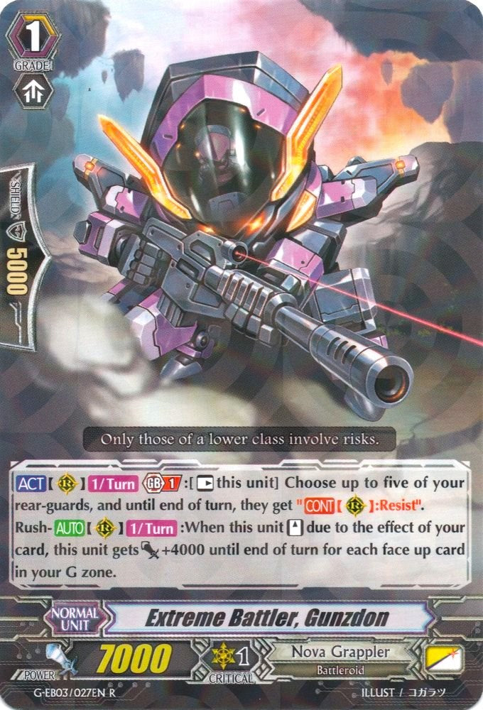 Extreme Battler, Gunzdon (G-EB03/027EN) [The GALAXY STAR GATE]