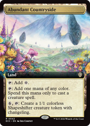 Abundant Countryside (Extended Art) [Lorwyn Eclipsed Commander]