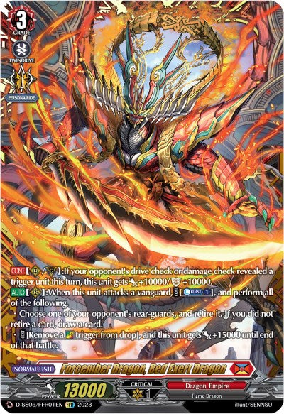 Forcember Dragon, Red Exert Dragon (D-SS05/FFR01EN) [Festival Booster 2023]