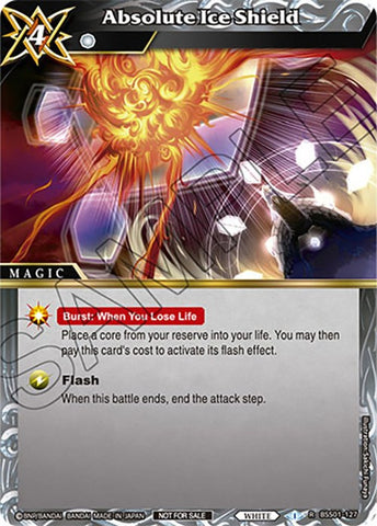 Absolute Ice Shield (Sealed Event Promotion Pack) (BSS01-127) [Battle Spirits Saga Promo Cards]