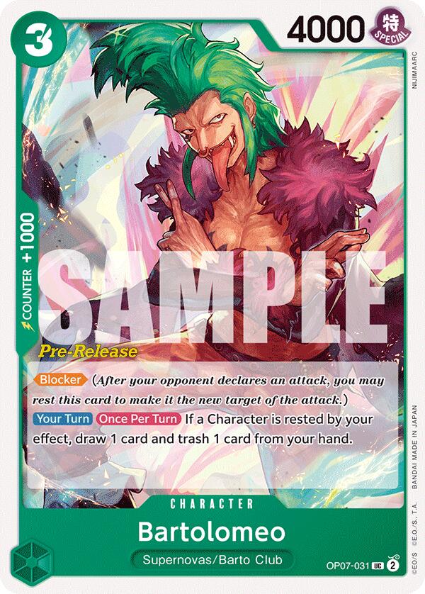 Bartolomeo [500 Years in the Future Pre-Release Cards]