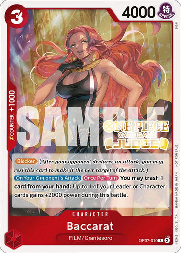 Baccarat (Judge Pack Vol. 4) [One Piece Promotion Cards]