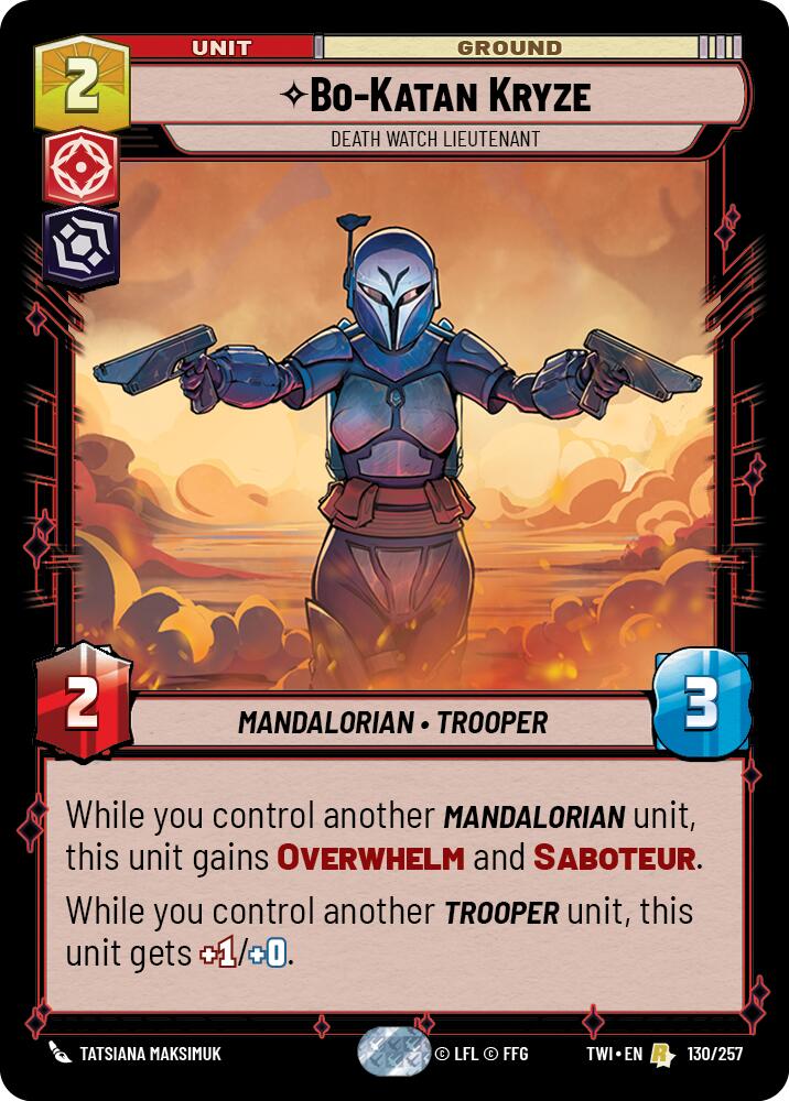 Bo-Katan Kryze - Death Watch Lieutenant (130/257) (130/257) [Twilight of the Republic]
