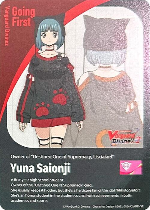 Energy Token // Going First Marker: Yuna Saionji (DZ-BT04/T01EN) [Destined Showdown]