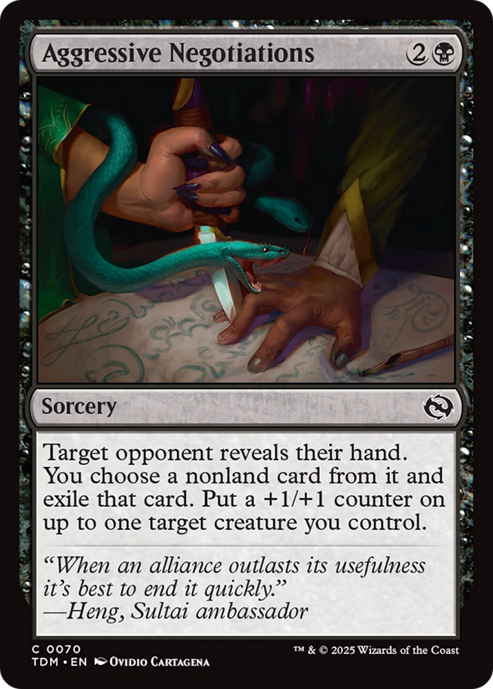 Aggressive Negotiations [Tarkir: Dragonstorm]