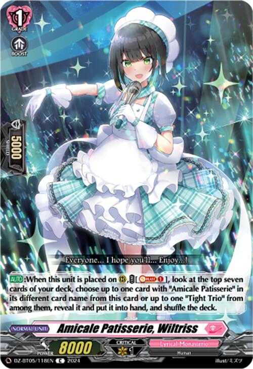 Amicale Patisserie, Wiltriss (DZ-BT05/118EN) [Omniscient Awakening]