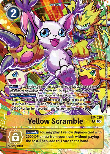 Yellow Scramble [LM-029] (Alternate Art) [Starter Deck: Protector of Light]