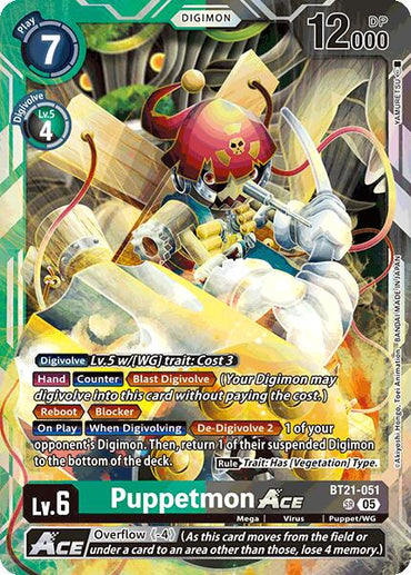 Puppetmon ACE [BT21-051] [World Convergence]