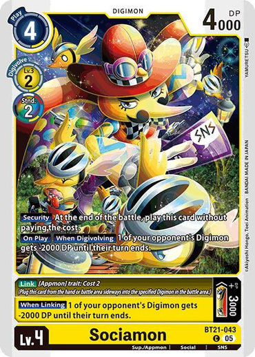 Sociamon [BT21-043] [World Convergence]