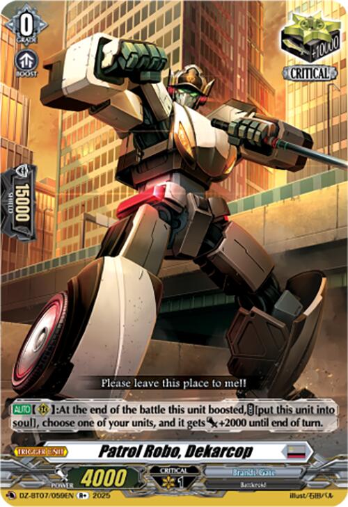Patrol Robo, Dekarcop (DZ-BT07/059EN) [Moon Fangs & Cerulean Blaze]