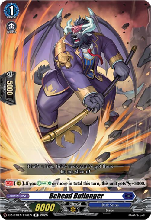 Behead Bullanger (DZ-BT07/113EN) [Moon Fangs & Cerulean Blaze]