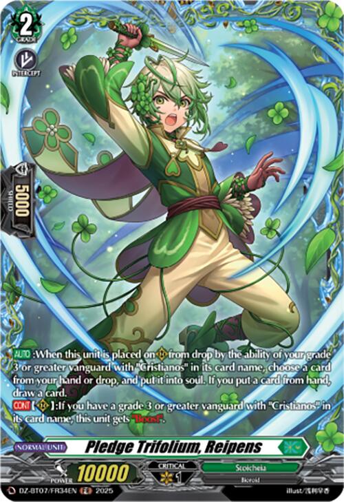 Pledge Trifolium, Reipens (DZ-BT07/FR34EN) [Moon Fangs & Cerulean Blaze]