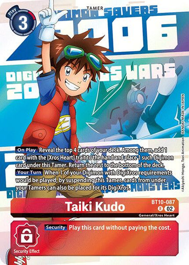 Taiki Kudo [BT10-087] (Digimon Animation Series 25th Anniversary Set) [Xros Encounter]