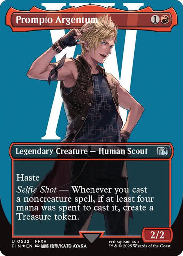 Prompto Argentum (Borderless) (Surge Foil) [FINAL FANTASY]