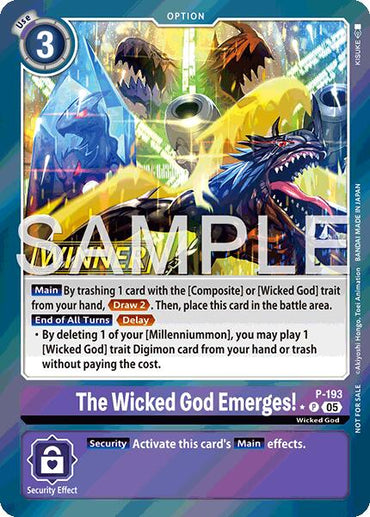 The Wicked God Emerges! [P-193] (Store Tournament 2025 Vol.3 Winner Pack) [Promotional Cards]