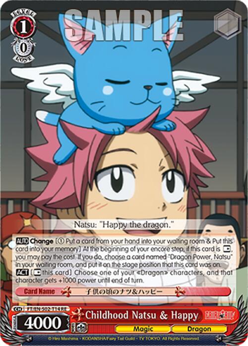Childhood Natsu & Happy (FT/EN-S02-T14 TD RE) [Fairy Tail Chronicle Set]