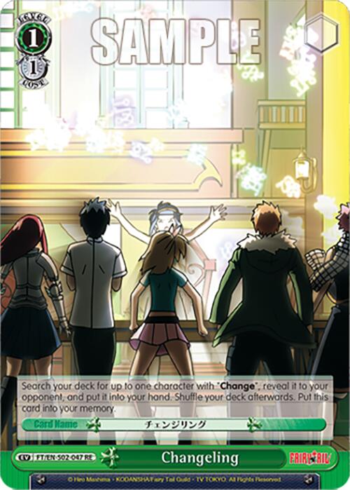 Changeling (FT/EN-S02-047 C RE) [Fairy Tail Chronicle Set]