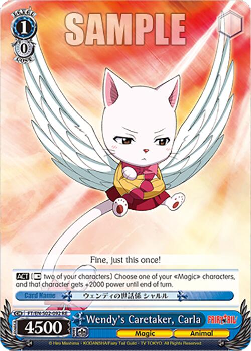 Wendy's Caretaker, Carla (FT/EN-S02-092 C RE) [Fairy Tail Chronicle Set]