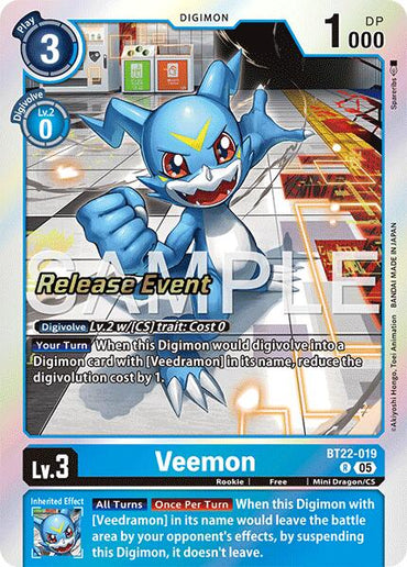 Veemon [BT22-019] [Cyber Eden Release Event Cards]