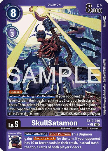 SkullSatamon [EX10-049] (Limited Foil) [Sinister Order]