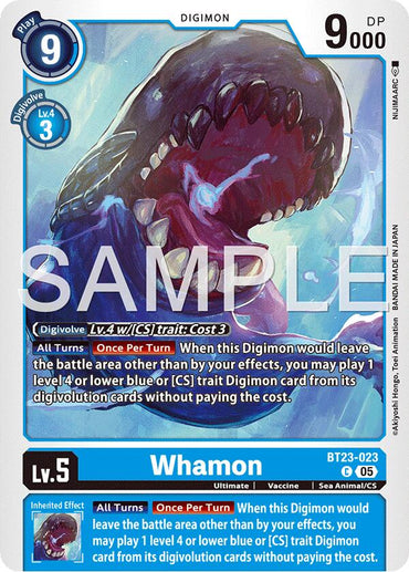 Whamon [BT23-023] [Hackers' Slumber]