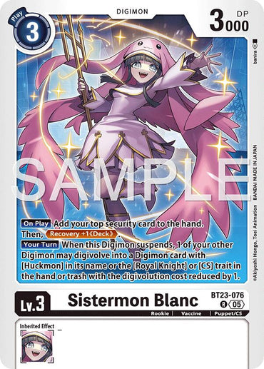 Sistermon Blanc [BT23-076] [Hackers' Slumber]