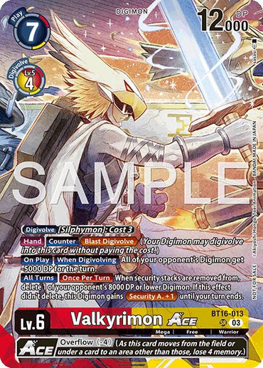 Valkyrimon ACE (Participation) [Hackers' Slumber Release Event Cards]