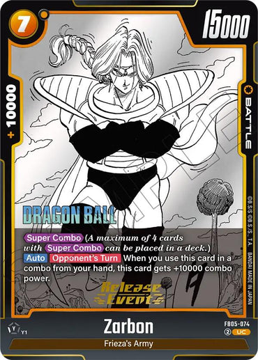 Zarbon (FB05-074) [Manga Booster 02 Release Event Cards]