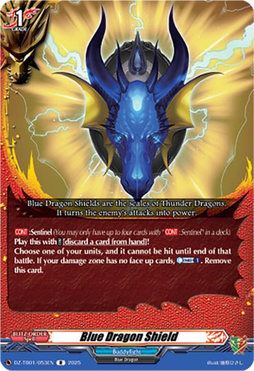 Blue Dragon Shield (DZ-TB01/053EN) (DZ-TB01/053EN) [Future Card Buddyfight]