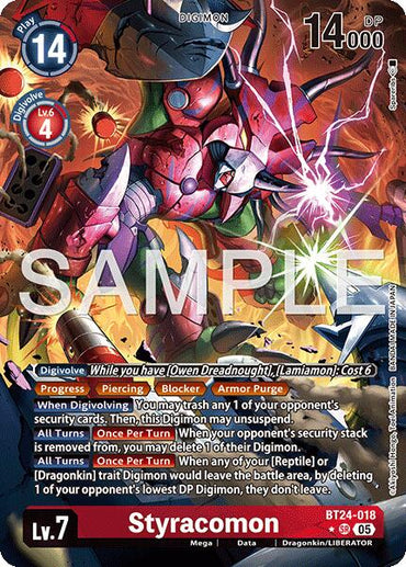 Styracomon [BT24-018] (Alternate Art) [Time Stranger]