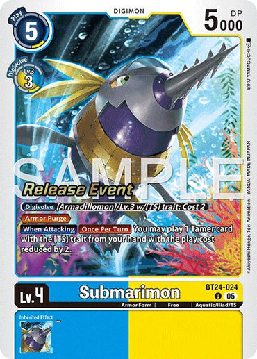 Submarimon [BT24-024] [Time Stranger Release Events Cards]