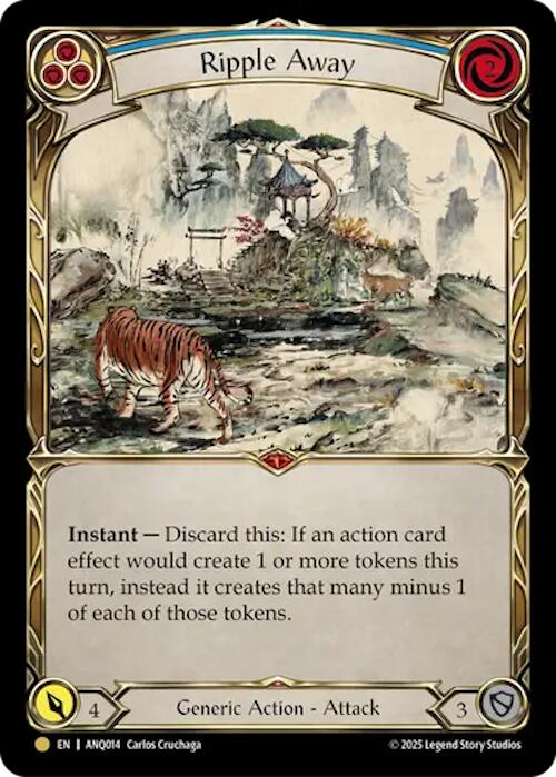 Ripple Away (Blue) (Gold) [ANQ014] (Compendium of Rathe - Antiquity Pack)  Rainbow Foil