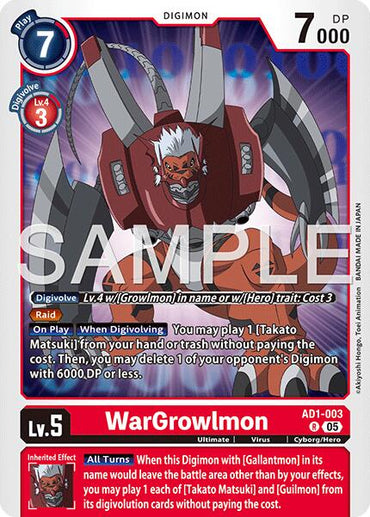 WarGrowlmon [AD1-003] [Advanced Booster Digimon Generation]