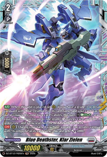 Blue Deathster, Klar Zielen (DZ-BT12/FR20EN) [Chasm of Lost Souls]