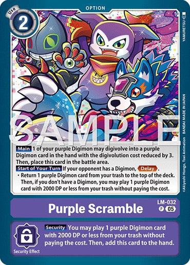 Purple Scramble [LM-032] (Reprint) [Advanced Booster Digimon Generation]