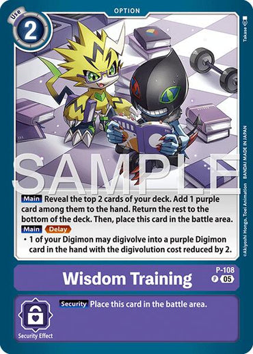 Wisdom Training [P-108] (Reprint) [Advanced Booster Digimon Generation]