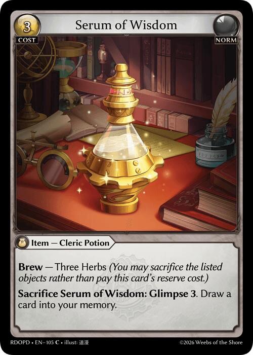 Serum of Wisdom (105) [Radiant Origins: Pantheon]