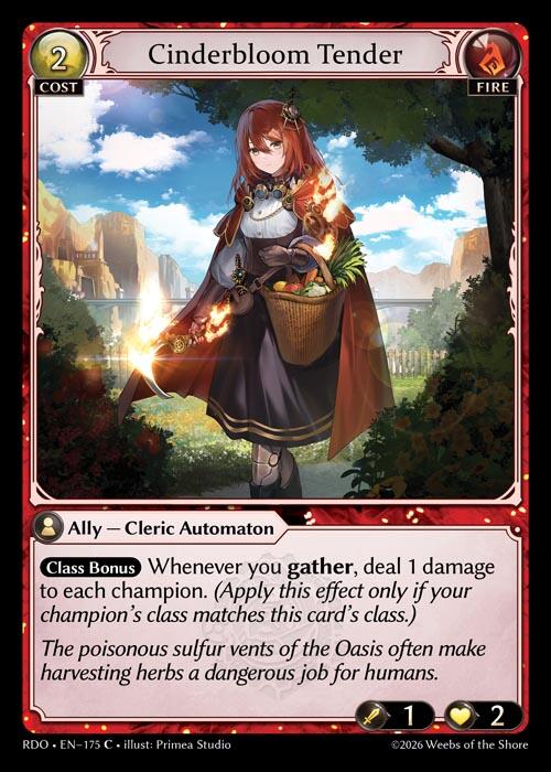 Cinderbloom Tender (175) [Radiant Origins]