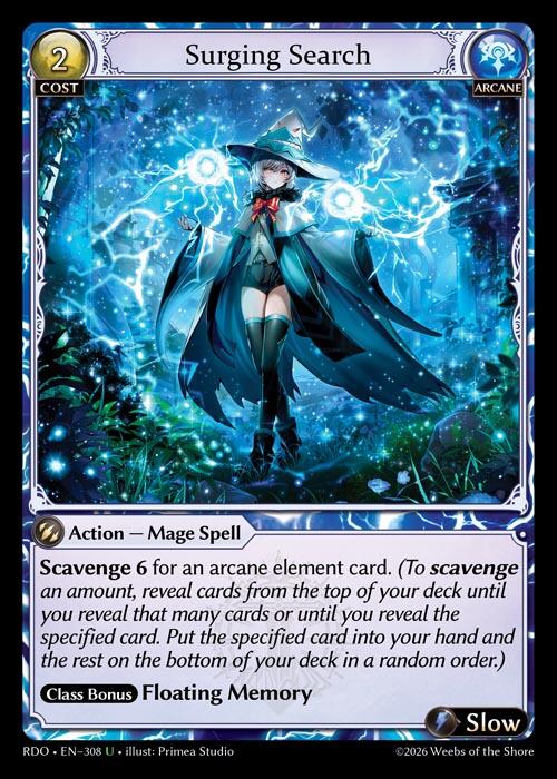 Surging Search (Curio Foil) (308) [Radiant Origins]