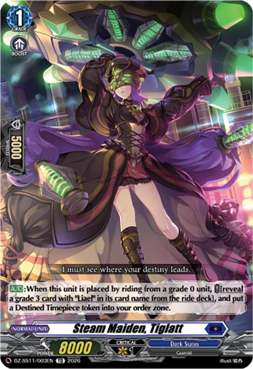 Steam Maiden, Tiglatt (DZ-SS11/003EN) [Master Deckset -Hikari Myodo-]