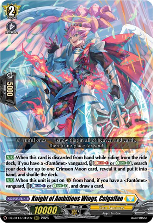 Knight of Ambitious Wings, Colgaflan (DZ-BT13/012EN) [Parallactic Clash]
