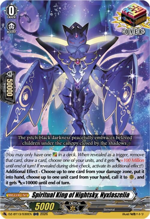 Spiritual King of Nightsky, Nyxlaszelia (DZ-BT13/030EN) [Parallactic Clash]