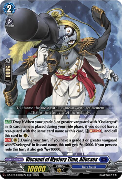 Viscount of Mystery Time, Allocaes (DZ-BT13/036EN) [Parallactic Clash]