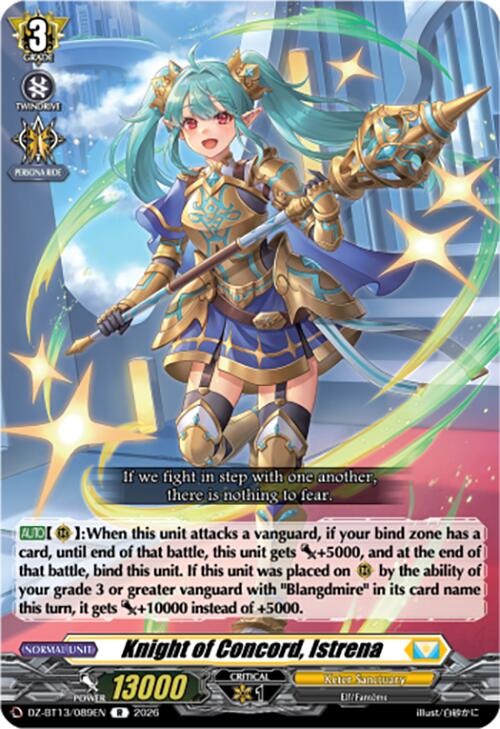 Knight of Concord, Istrena (DZ-BT13/089EN) [Parallactic Clash]