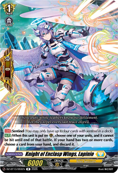 Knight of Enclasp Wings, Lapinio (DZ-BT13/093EN) [Parallactic Clash]