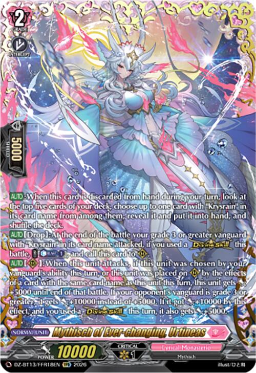 Mythisch of Ever-changing, Urtineas (DZ-BT13/FFR18EN) [Parallactic Clash]