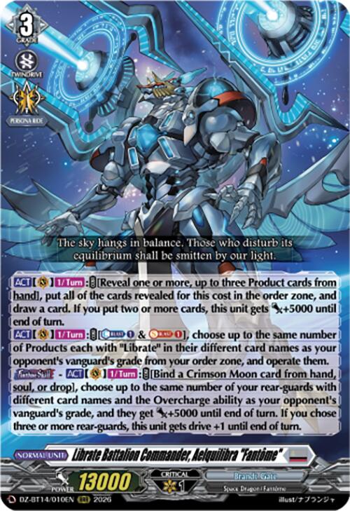 Librate Battalion Commander, Aelquilibra "Fantome" (DZ-BT14/010EN) [Envoys of the Crimson Moon]