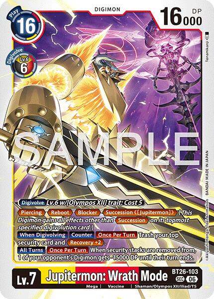 Jupitermon: Wrath Mode [BT26-103] [Timeless Bonds]